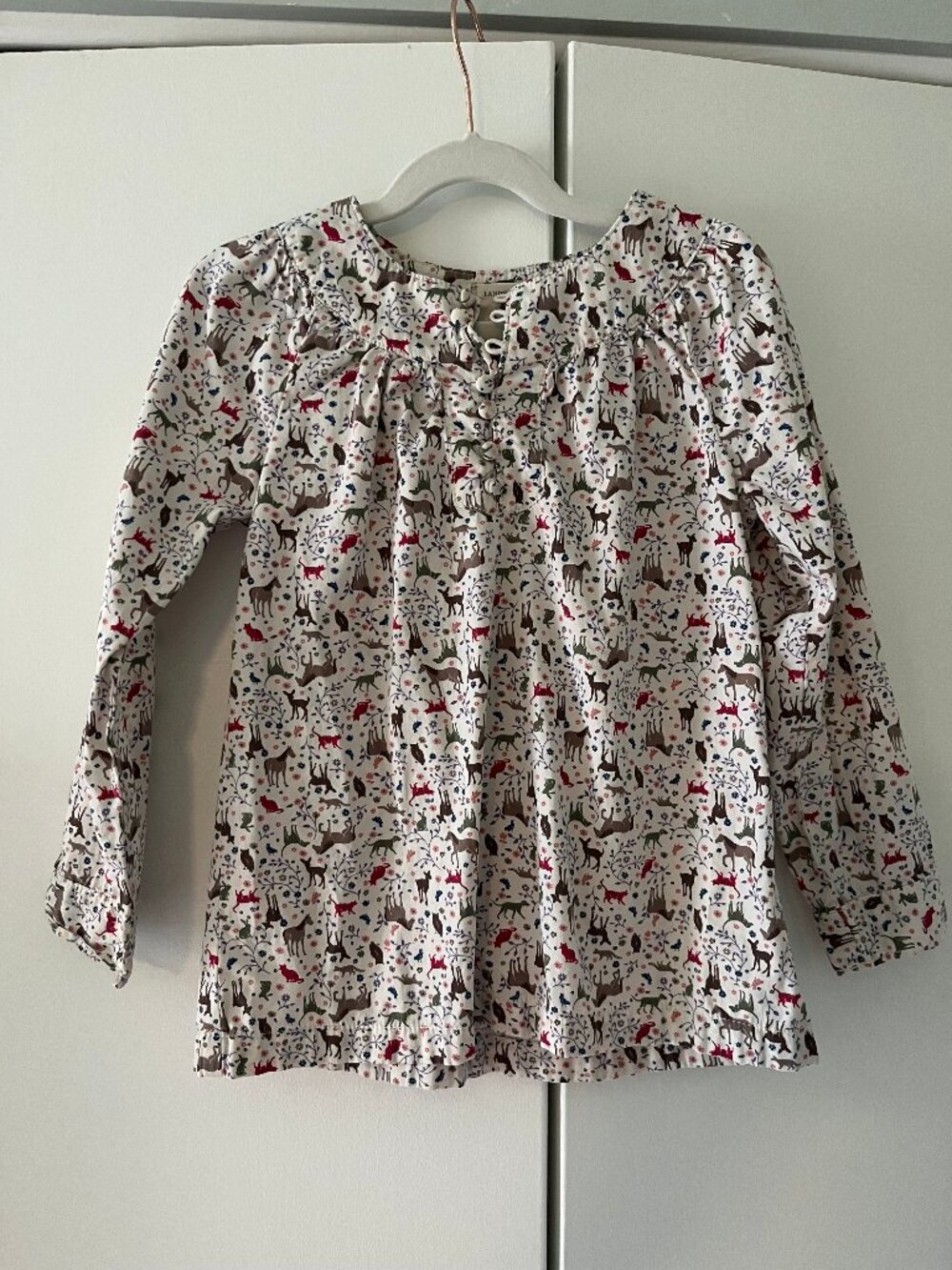 Lands' End Colorful Animal Print Top